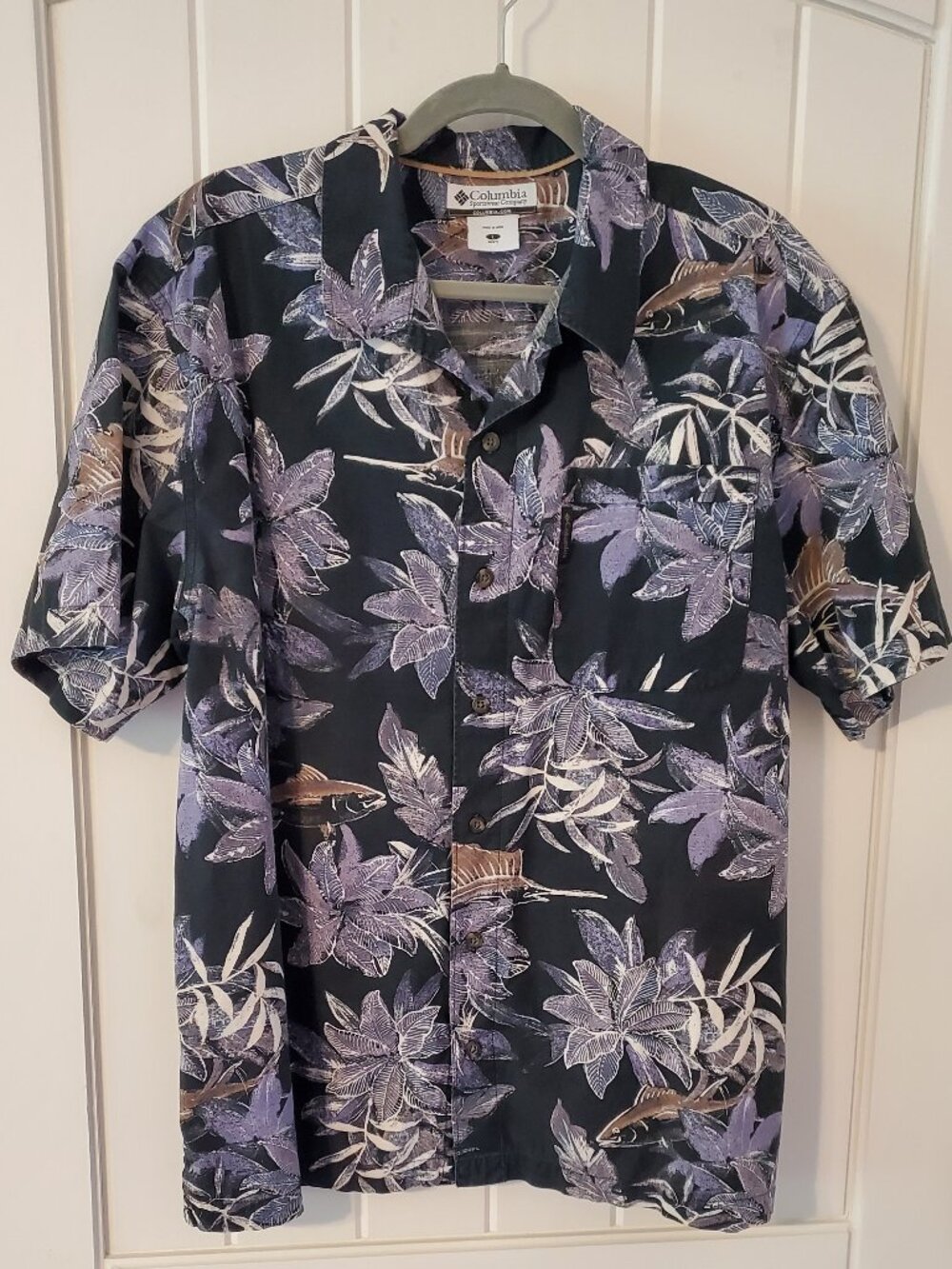Columbia Hawaiian Men's Size Large Cotton Shirt